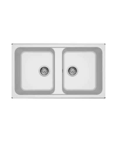 Νεροχύτης κουζίνας LIFE 450 Bianco 68 ELLECI 86x50cm