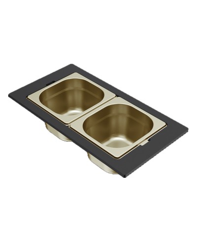 Μπολ ανοξείδωτο για νεροχύτη DIALOGO Frame Gold KF022065GD ELLECI