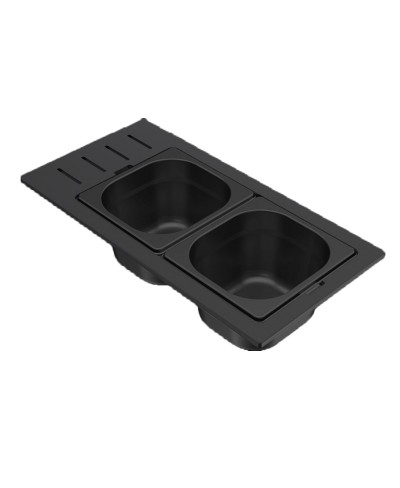 Μπολ ανοξείδωτο για νεροχύτη SINTESI Drain Black KD012100BK ELLECI