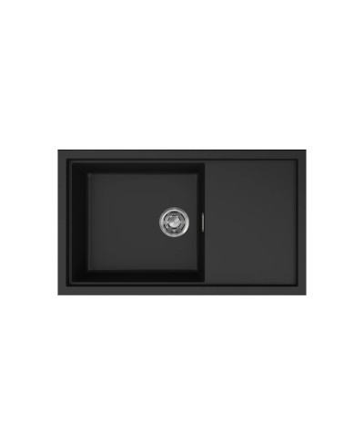 Νεροχύτης κουζίνας SINTESI 410 Black 86 ELLECI 86x50cm