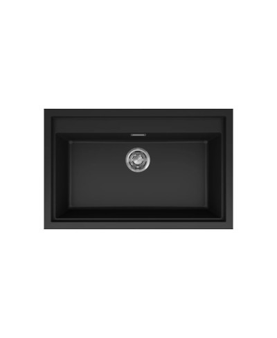 Νεροχύτης κουζίνας SINTESI 130 Black 86 ELLECI 79x50cm