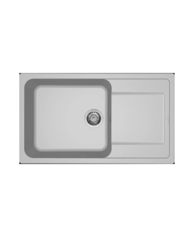 Νεροχύτης κουζίνας LIFE 410 Aluminium 79 ELLECI 86x50cm