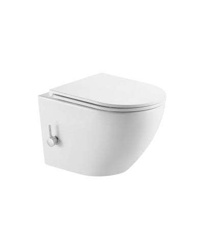 Λεκάνη αναρτώμενη rimless με κάλυμμα και μίκτη μπιντέ MILOS LT 046E KARAG