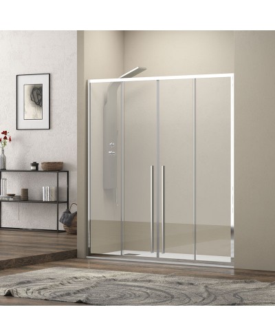 Καμπίνα από τοίχο σε τοίχο με διάφανο κρύσταλλο ELYSIUM 600 KARAG 160x200cm