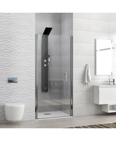 Καμπίνα από τοίχο σε τοίχο με διάφανο κρύσταλλο S 28 ALTO PORTA Cromo KARAG 70x200cm
