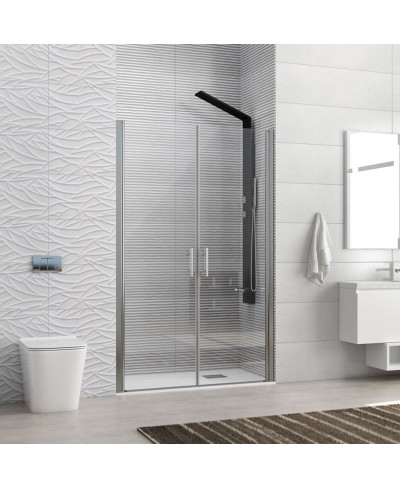 Καμπίνα από τοίχο σε τοίχο με διάφανο κρύσταλλο S 28 ALTO SALLON Cromo KARAG 70x200cm