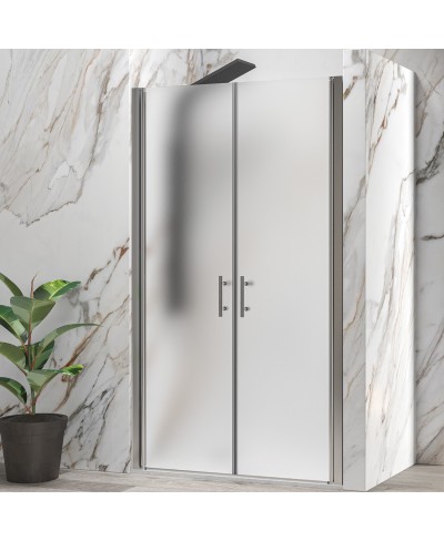 Καμπίνα από τοίχο σε τοίχο με icy κρύσταλλο S 28 ALTO SALLON Cromo KARAG 105x200cm