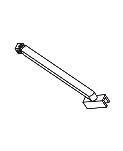 Αντηρίδα κράτησης κρυστάλλου ντουζιέρας για TINOS Black KARAG 62cm