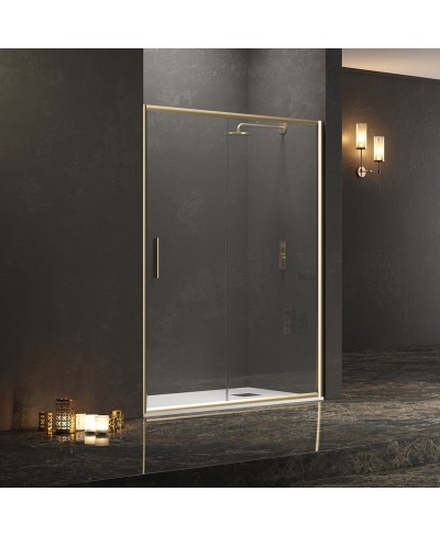 Καμπίνα από τοίχο σε τοίχο με διάφανο κρύσταλλο EFE 400 Gold KARAG