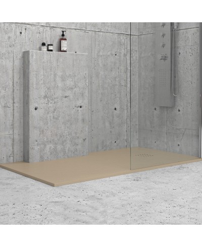 Ντουζιέρα ορθογώνια υψηλής αντοχής CLASSIC Beige KARAG 120x80cm