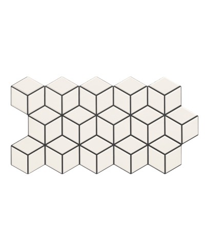 Πλακάκι RHOMBUS Snow KARAG 26,5x51cm